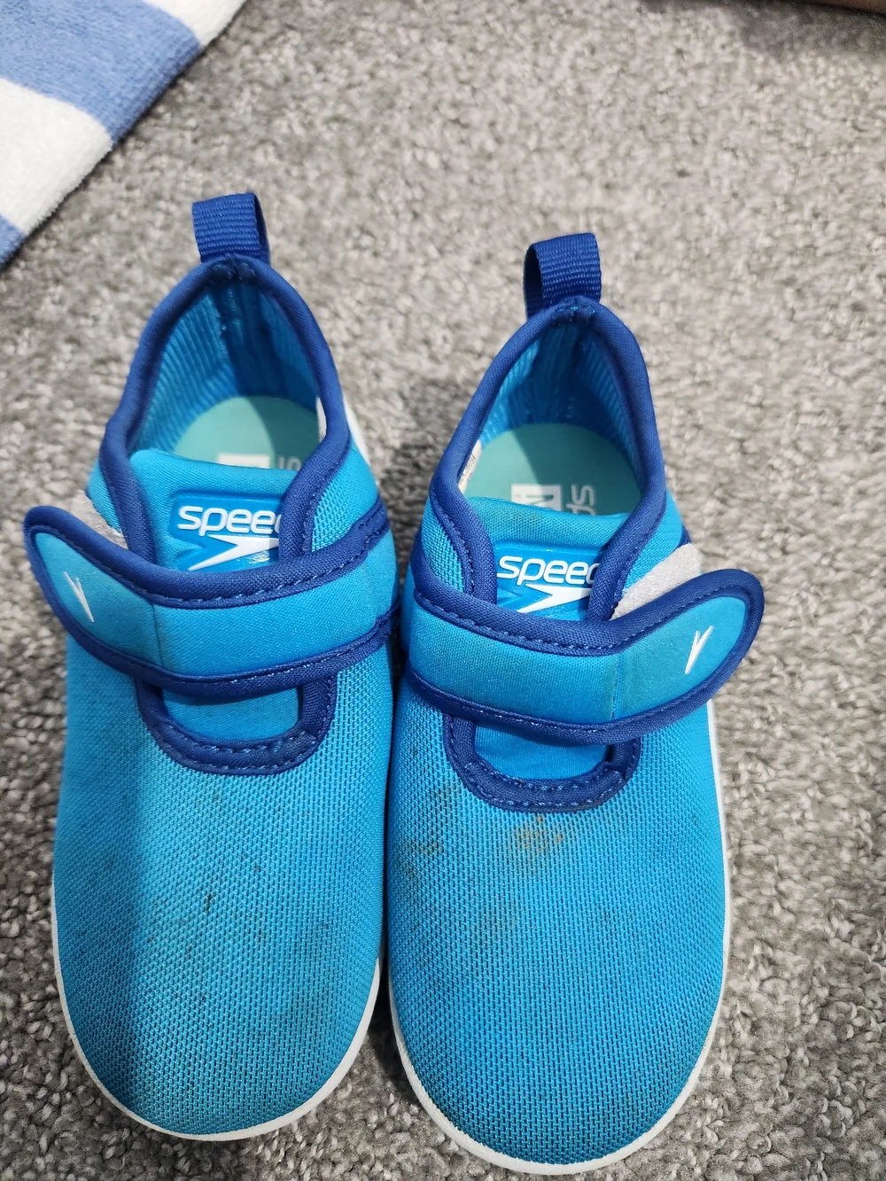 Speedo Kids' Blue Slip-On Swim Shoes Size 7/8